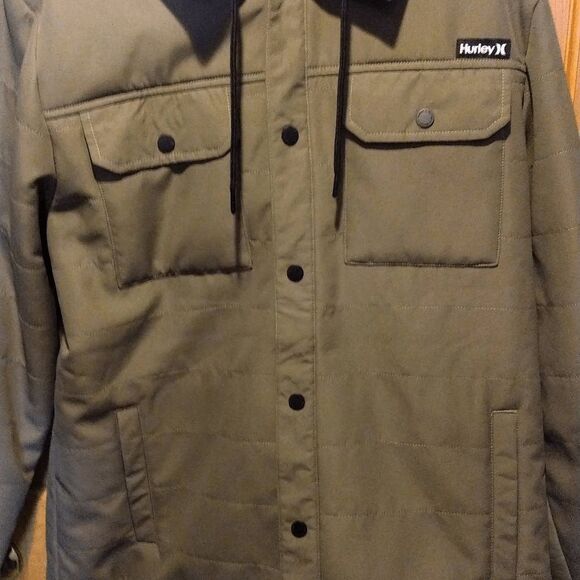NWT Hurley Sherpa Lined Jacket With Hoodie Medium - Picture 4 of 10